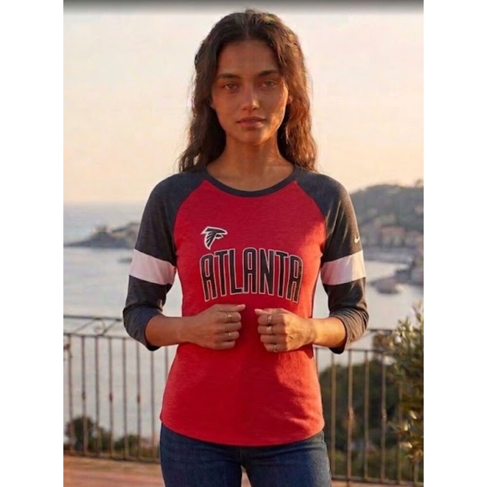 New Nike Atlanta Falcons NFL Team Apparel Football T-Shirt Women's Size Medium